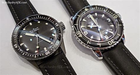 blancpain vs panerai|Blancpain 50 fathoms bathyscaphe review.